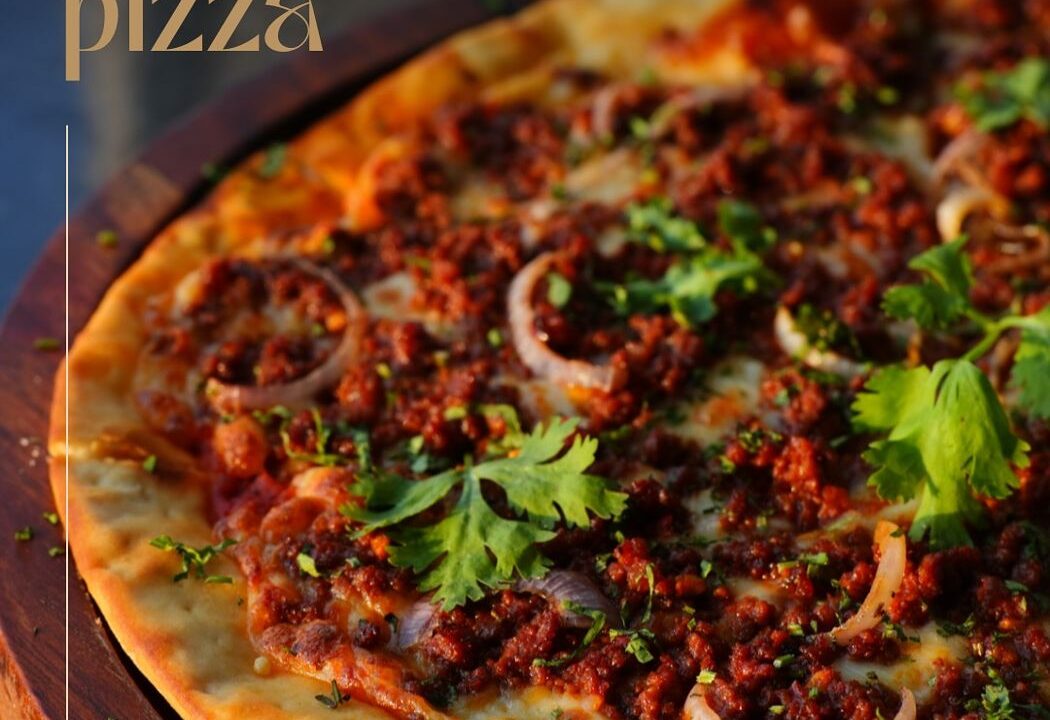 Laal maas pizza at nouba jaipur