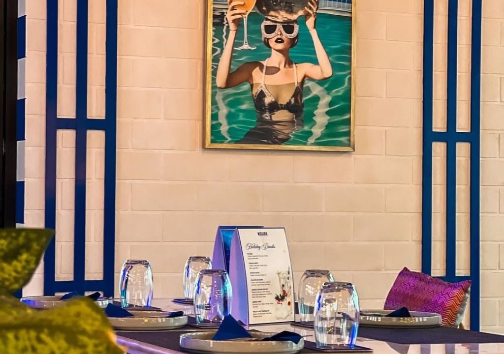 Dining room interior at nouba jaipur